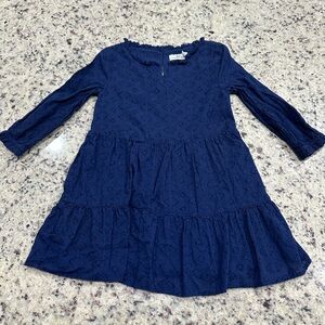 Vineyard Vines Blue Tiered Ruffled Dress